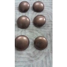 ILCARE Bakır Kaplama Metal Düğme 35 Boy 22 mm 6 Adet