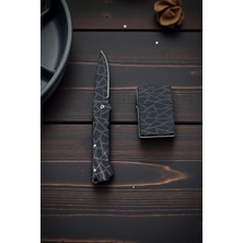 SürLaz Sevgililer Günü Özel Hediye Seti Özel Üretim Figürlü(Desenli) Cep Çakısı ve Çakmak