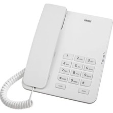 Acstore Karel TM-140 Kablolu Ekransız Krem Masaüstü Telefon