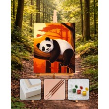 Orenda Hobi Sanat Sayılarla Boyama Yorgun Panda