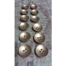 ILCARE Bakır Kaplama Metal Düğme 25 Boy 17 mm 12 Adet