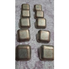 ILCARE Bakır Bronz Kaplama Metal Düğme 28 Boy 18 mm 10 Adet