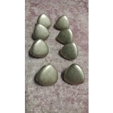 ILCARE Antık Gümüş Kaplama Metal Düğme 16 Boy 14 mm 8 Adet