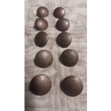 ILCARE Bakır Kaaplama Metal Düğme 24 Boy 14 mm 10 Adet