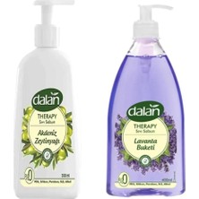 Dalan Akdeniz Zeytinyağlı Sıvı Sabun 300 Ml+ Sıvı Sabun 400 ml Therapy Lavanta Buketi