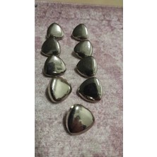 ILCARE Silver Kaplama Kaplama Metal Düğme 27 Boy 17 mm 9 Adet