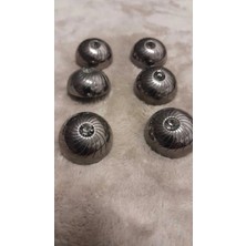 ILCARE Sıyah Taşlı Metal Düğme 36 Boy 24 mm 6 Adet