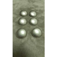 ILCARE Antık Gümüş Metal Düğme 40 Boy 26 mm 6 Adet