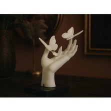 Marchen Collection - Kelebeklerin Dansı Dekoratif El Heykeli – Özel 3D Baskı Tasarım Obje