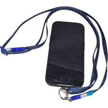 Moonparacord Ayarlanabilir Telefon Boyun Askısı 8 mm Kolon Dokuma Uzay Desen