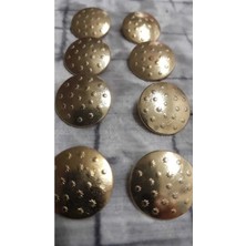 ILCARE Metal Gold Düğme 28 Boy 18 mm ,8 Adet