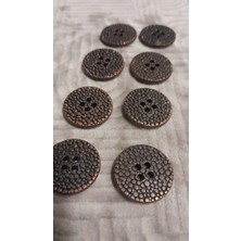 ILCARE Bakır Kaaplama Polyester Düğme 35 Boy 20 mm 8 Adet
