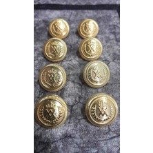 ILCARE Altın Kaplama Metal Dügme 26 Boy 16 mm 8 Adet