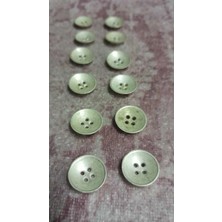 ILCARE Antık Bronz Kaplama Metal Düğme 22 Boy 14 mm 12 Adet