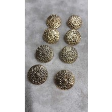 ILCARE Gold Kaplama Metal Dügme 36 Boy 25 mm 4 Adet