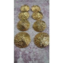 ILCARE Gold Kaplam Düğme 35 Boy 22 mm ,8 Adet