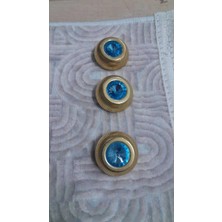ILCARE Altın Kaplama Taşlı Metal Dügme 44 Boy 26 mm 3 Adet
