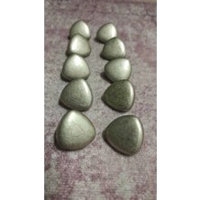 ILCARE Gümüş Kaplama Kaplama Metal Düğme 27 Boy 17 mm 10 Adet