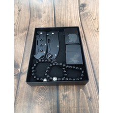 SürLaz Kurt Kartal Desenli Özel Üretim Hediyelik Kamp Seti 6 Parça