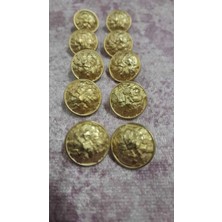 ILCARE Gold Kaplam Düğme 18 Boy 15 mm ,10 Adet