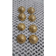 ILCARE Altın Kaplama Metal Düğme 26 Boy 16 mm ,8 Adet