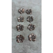 ILCARE Antık Bakır Kaaplama Metral Düğme 26 Boy 16 mm 8 Adet