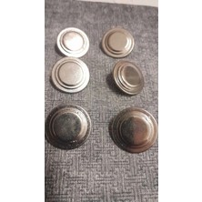 ILCARE Sılver Kaplama Metal Dügme 35 Boy 22 mm 6 Adet