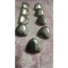 ILCARE Silver Kaplama Metal Düğme 28 Boy 18 mm 9 Adet