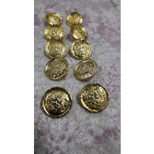ILCARE Gold Kaplam Düğme 18 Boy 15 mm ,10 Adet