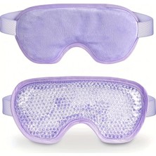 Acstore Sıcak Soğuk Boncuklu Buz Jeli Göz Maskesi (Mor)