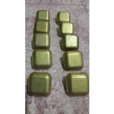 ILCARE Sarı Bronz Kaplama Metal Düğme 28 Boy 18 mm 10 Adet