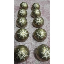ILCARE Antık Bronz Kaplama Metal Düğme 28 Boy 18 mm 10 Adet