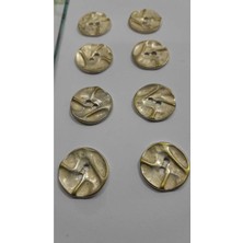 ILCARE Bronz Kaplama Metal Düğme 30 Boy 18 mm 8 Adet