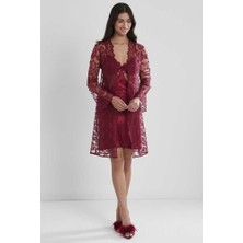 Pierre Cardin 6'lı Kaplı Midi Gecelik Sabahlık Set 6225