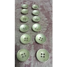 ILCARE Antık Bronz Kaplama Metal Düğme 25 Boy 17 mm 12 Adet