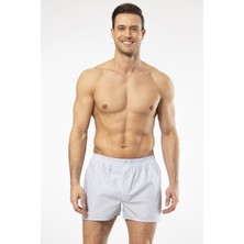 Cacharel Erkek Poplin Boxer 1113/ÇIZGILI Açık Mavi