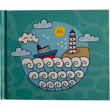 Elma Kırtasiye Deniz Serisi 12.5X10 Sert Kapak Kareli Defter