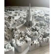 Bizero La Sagrada Familia-Barselona, Ispanya 3D Şehir Modeli