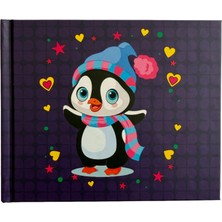 Elma Kırtasiye Sevimli Hayvanlar Serisi 12.5X10 Sert Kapak Çizgili Defter 96 Yp.