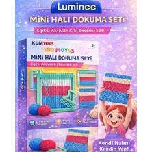 Luminoo Mini Halı Dokuma Seti – Eğitici Aktivite & El Becerisi Oyuncağı (5+ Yaş)
