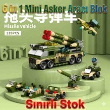 Kobe Home 6 In 1 Mini Asker Aracı Blok Seti – 135 Parça | Birleştir, Dönüştür, Eğlen -  Bricks Benzer Blok Yapı