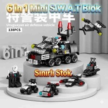 Kobe Home 6 In 1 Mini Swat Blok Seti – 138 Parça | Birleştir, Dönüştür, Eğlen -  Bricks Benzer Blok