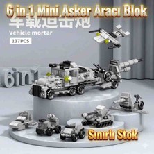 Kobe Home 6 In 1 Mini Asker Aracı Blok Seti – 138 Parça | Birleştir, Dönüştür, Eğlen -  Bricks Benzer Blok Yapı