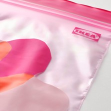 IKEA Istad Pembe-Turuncu Kilitlenebilir Buzdolabı Poşeti