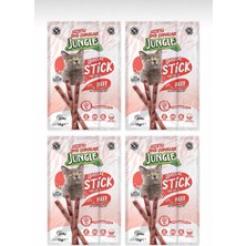 Jungle Stick Biftekli Kedi Ödül Çubuğu 4 Paket - ( 1 Paket : 3ADET * 5 gr )