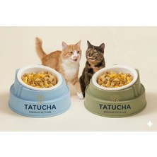 Tatucha Ergonomik Eğimli Kedi & Küçük Irk Köpek Mama Kabı Yıkaması Kolay Kullanışlı