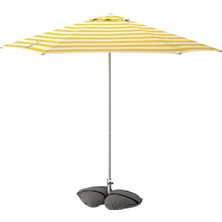 IKEA Högön/ıggön Kırık Beyaz-Parlak Sarı-Koyu Gri Güneş Şemsiyesi