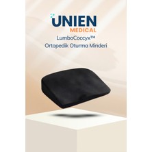 Unien Medical Lumbococcyx™ Ortopedik Oturma Minderi – Kuyruk Sokumu ve Bel Desteği Için Memory Foam Yastık