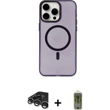 İlk El Grup Ieg™ iPhone 15 Pro Max Eksen Işık Prime - Siyah Joko Magic 5d Hayalet Cam + Gümüş Raze Metal Kamera Lens