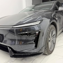 Red Lion Parts Tesla Model Y Juniper (2025+) Uyumlu Ön Tampon Sis Farı Kaşı Kaplama Seti (4 Parça)